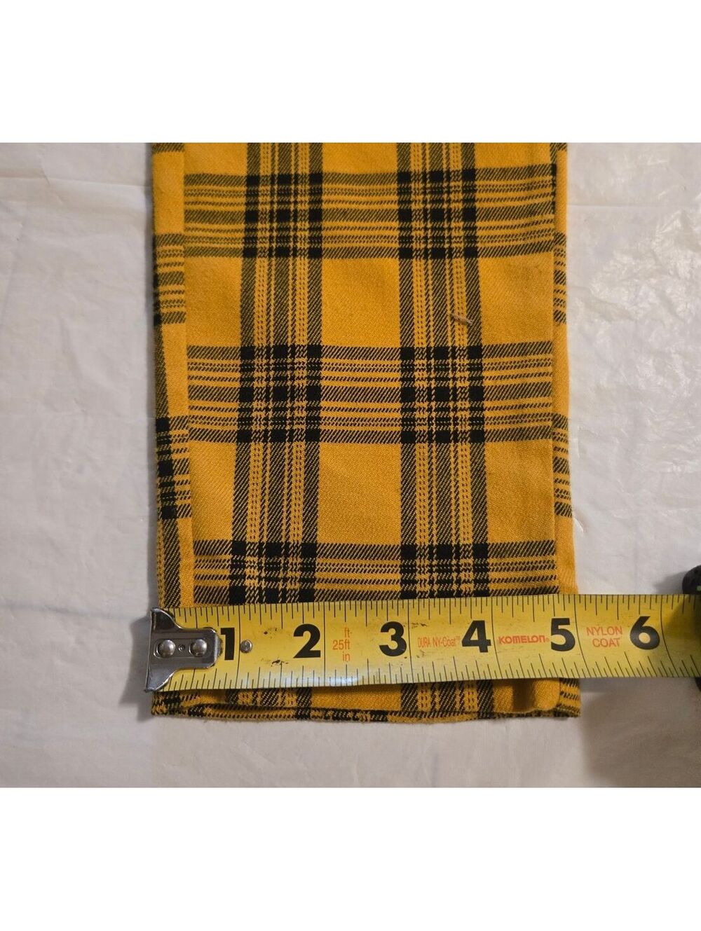 Hot Topic Yellow Plaid Pants XS Y2K Emo Punk Grunge Goth - Picture 3 of 6